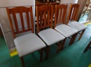 4 židle bukové čalouněné